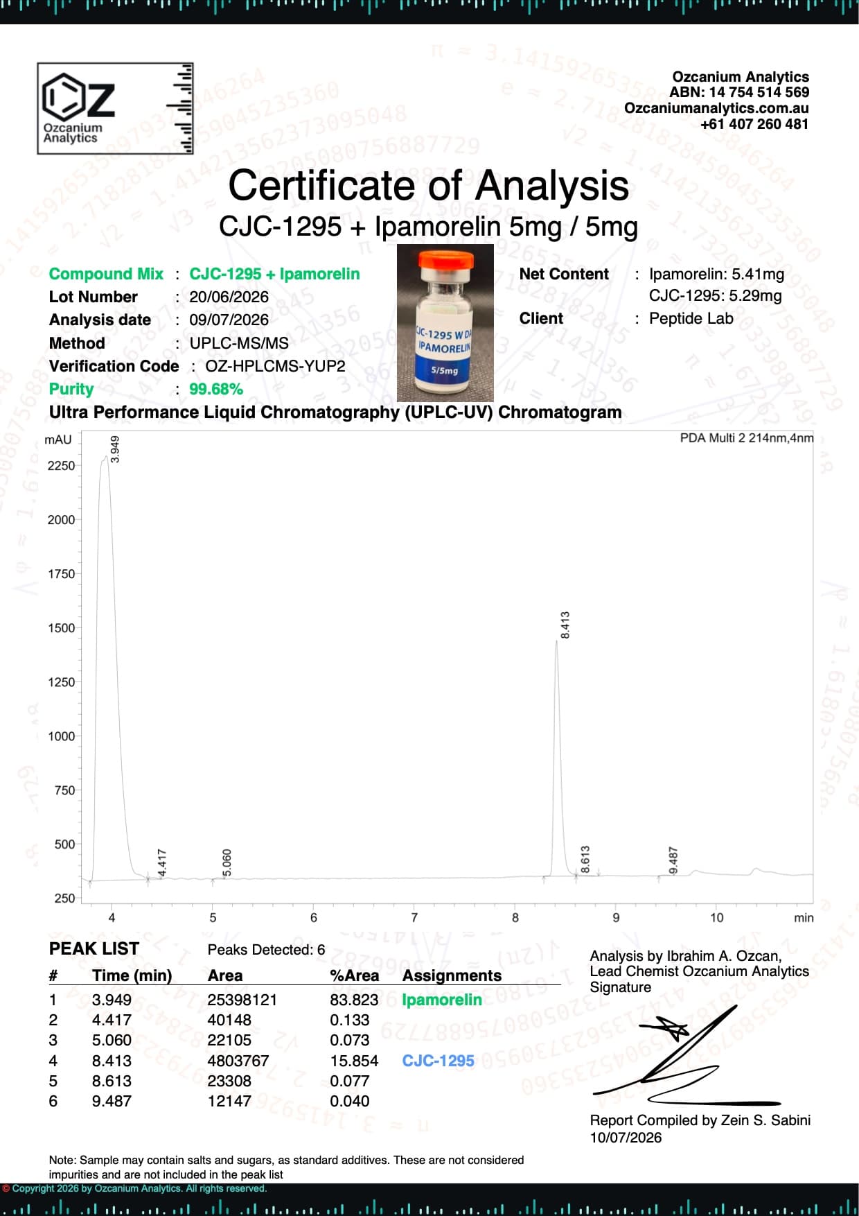COA Document Preview