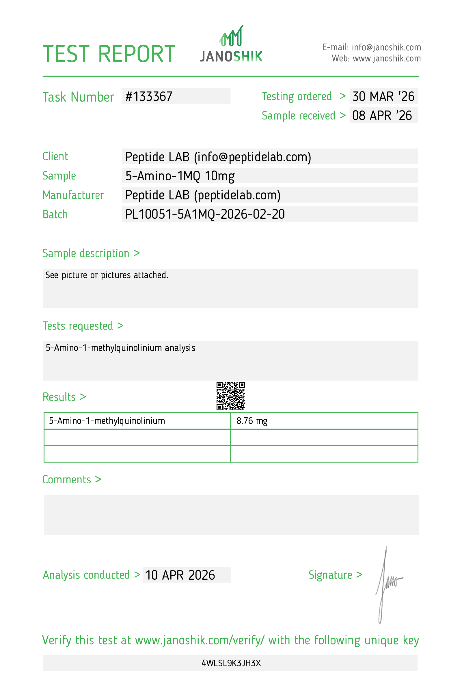 COA Document Preview